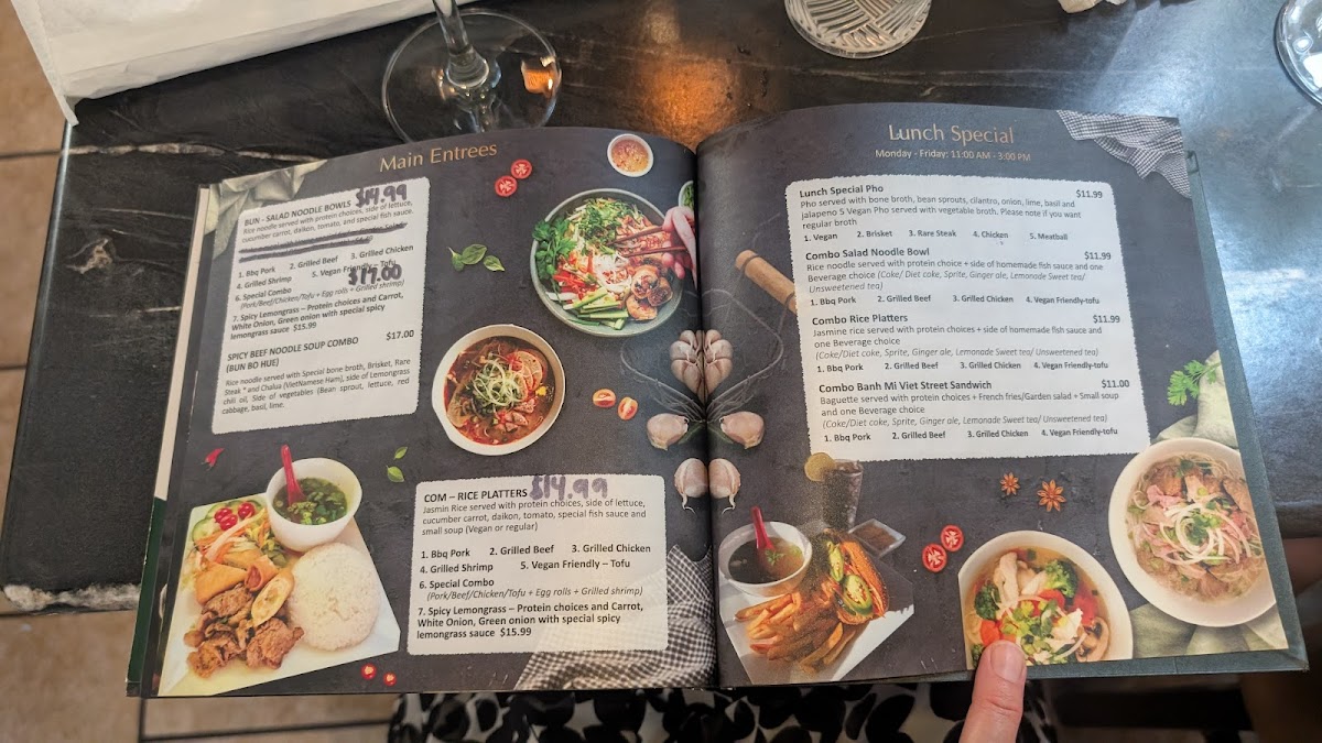 Anise Pho Menu - Image 1