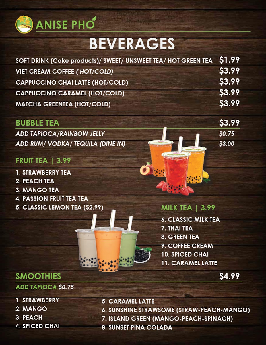 Anise Pho Menu - Image 4